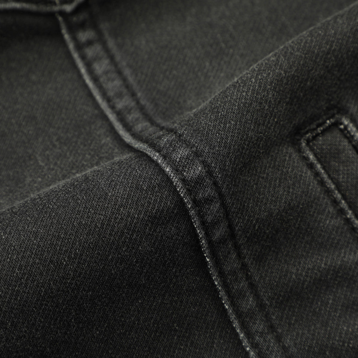 ロイロジャース / ストレッチ コットン ポリエステル デニム ジャケット / Vieri Fleece 3rd 4th / C0998 / ブラック