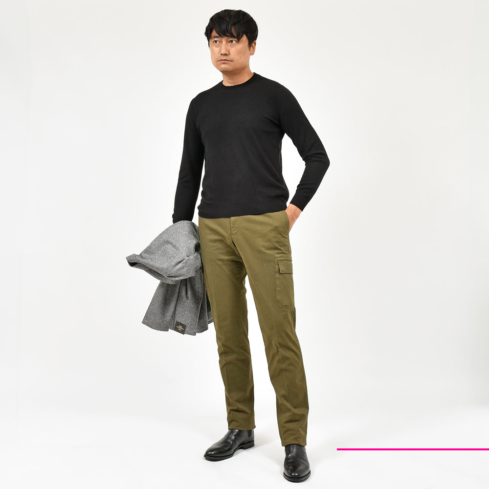 Settefili Cashmere セッテフィーリ カシミア ベビーカシミヤ ミドルゲージ クルーネック ニット