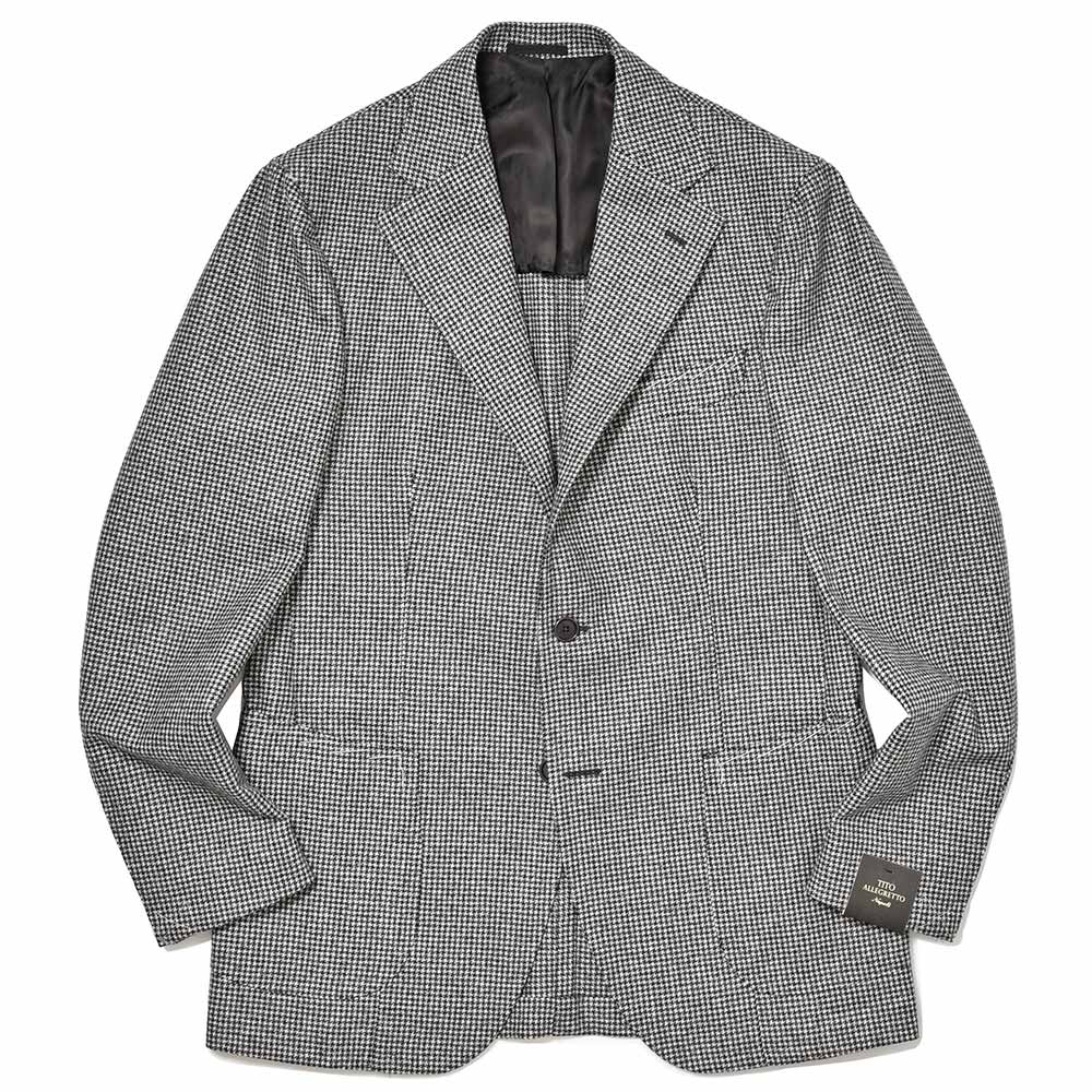 TITO ALLEGRETTO ティト アレグレット ヴァージンウール ハウンドトゥース シングル3Bジャケット