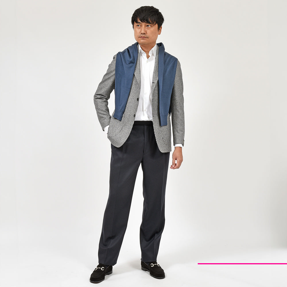 TITO ALLEGRETTO ティト アレグレット ヴァージンウール ハウンドトゥース シングル3Bジャケット