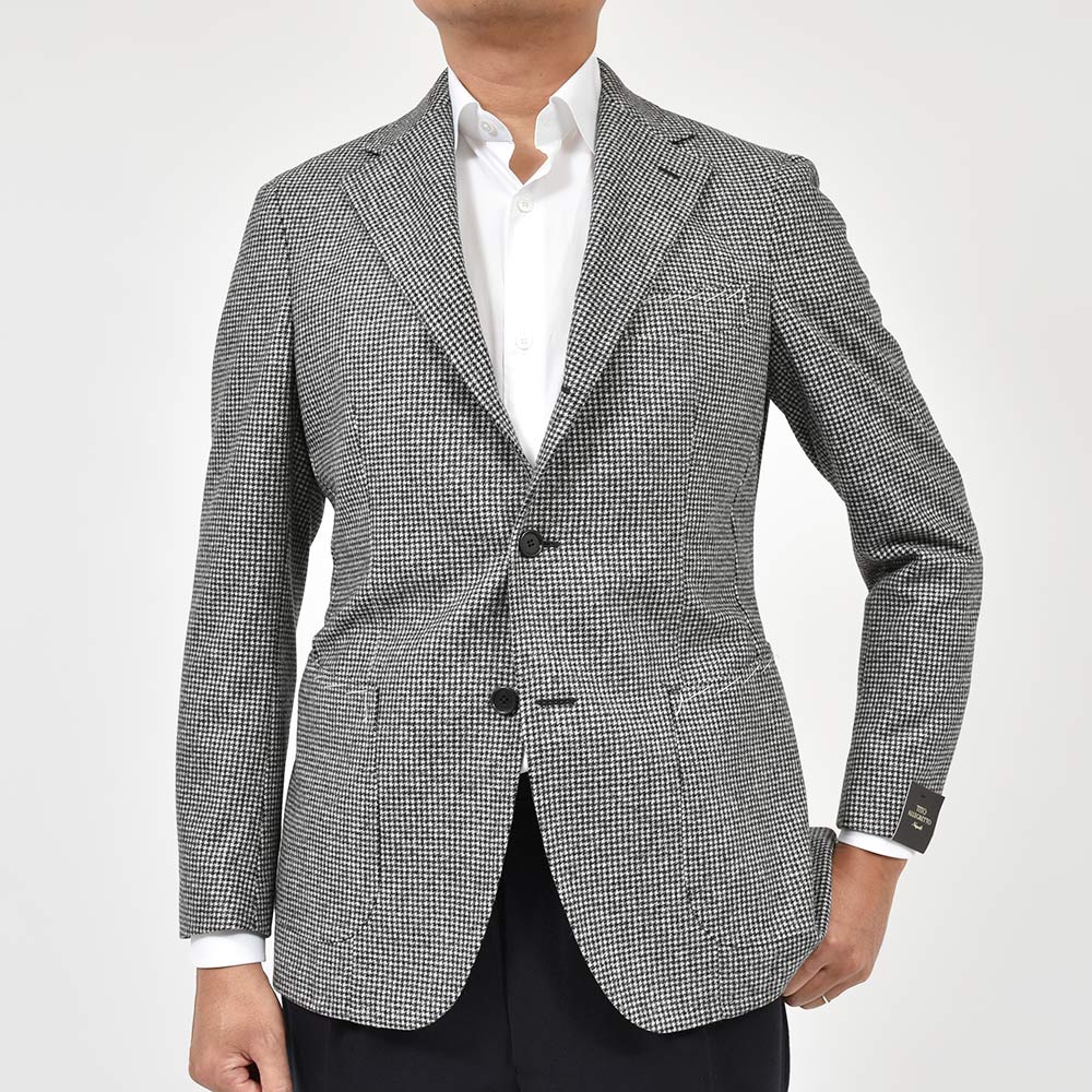 TITO ALLEGRETTO ティト アレグレット ヴァージンウール ハウンドトゥース シングル3Bジャケット