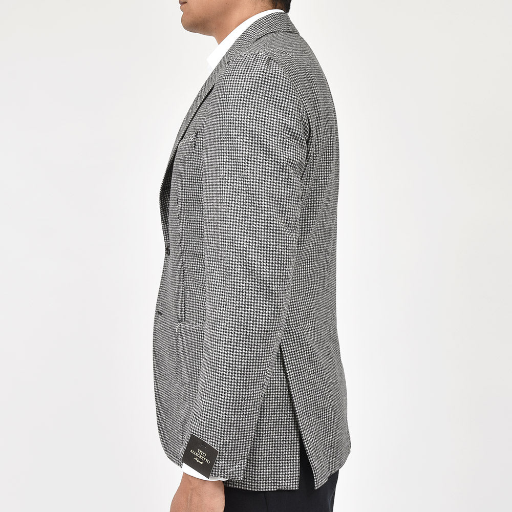 TITO ALLEGRETTO ティト アレグレット ヴァージンウール ハウンドトゥース シングル3Bジャケット