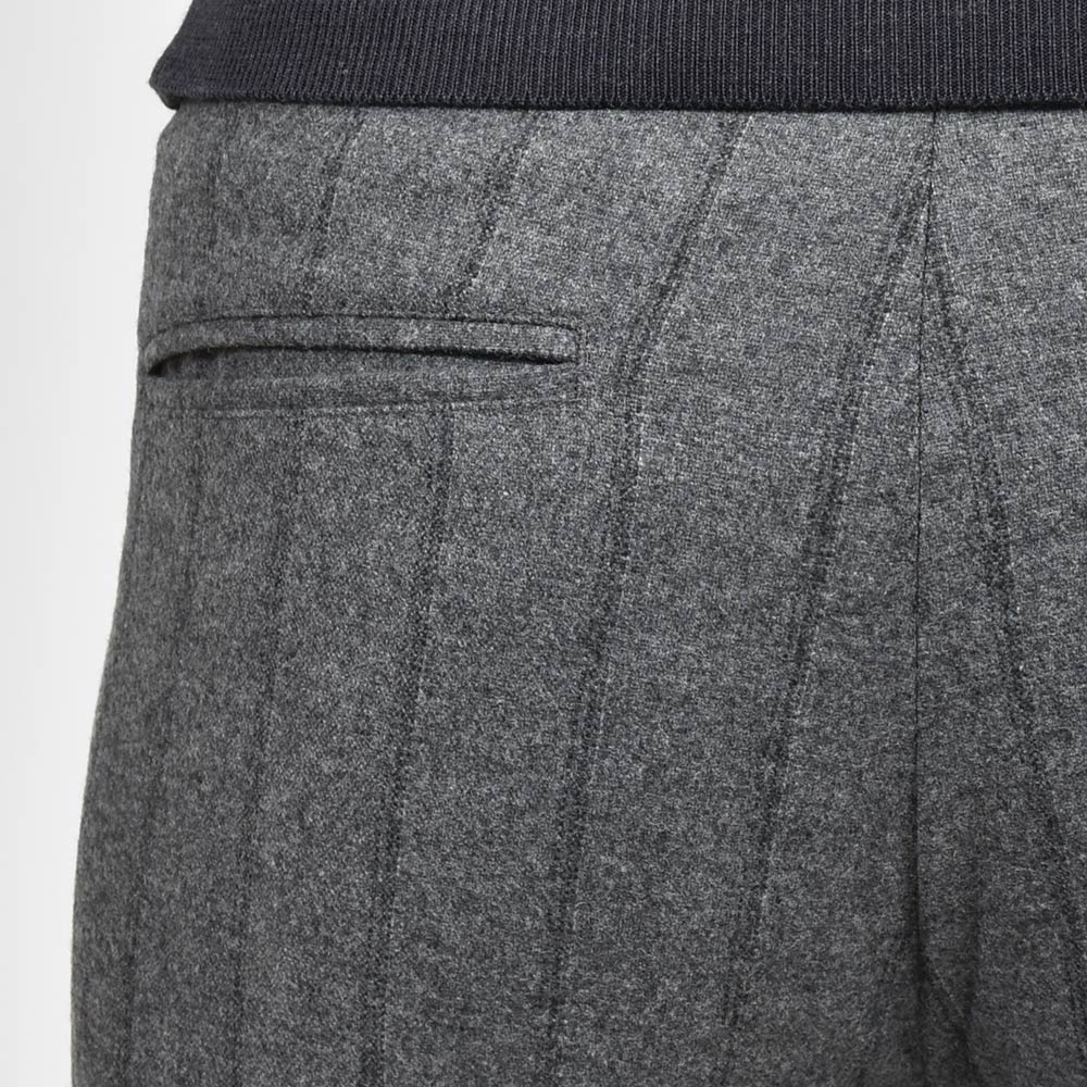 giab's ARCHIVIO ジャブスアルキヴィオ ring別注MASACCIO マサッチョ ウォッシャブルウール ライトフランネル ストレッチ ストライプ 1プリーツ パンツ A7072R