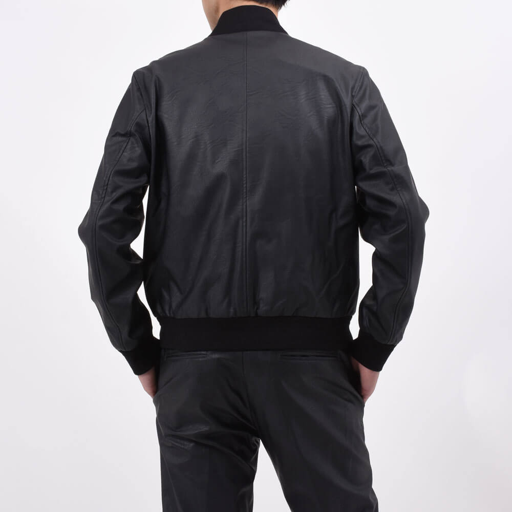 ジャブスアルキヴィオ / giabs_GOLD シンセティックレザー ジップアップ ブルゾン/BARDI GOLD/A5419