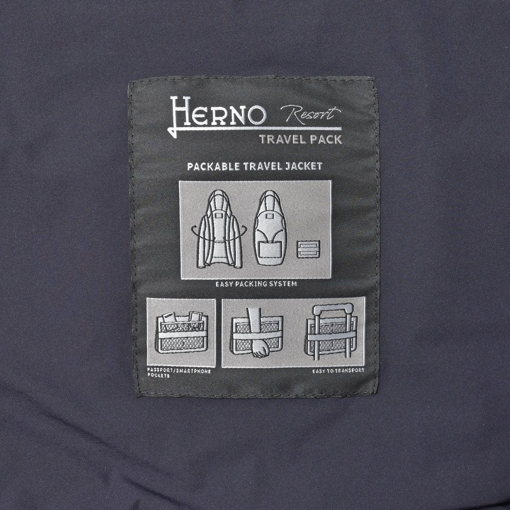 HERNO(ヘルノ) RESORTリゾート ウォーターレペレントナイロンフーディーブルゾン(パッカブル) GI00042UR-12387S
