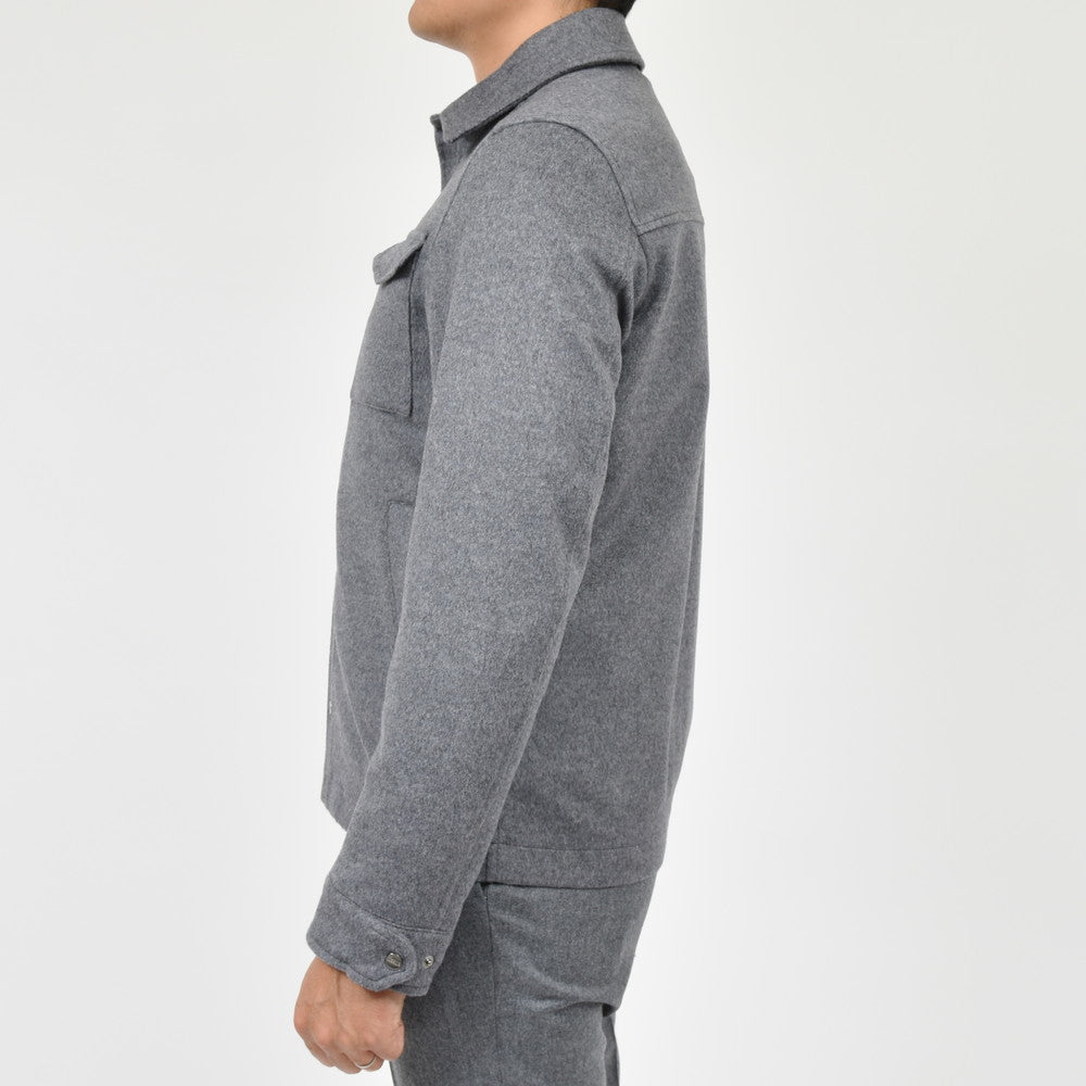 HERNO(ヘルノ) ウールカシミアフランネルシャツブルゾン GI000312U-33318