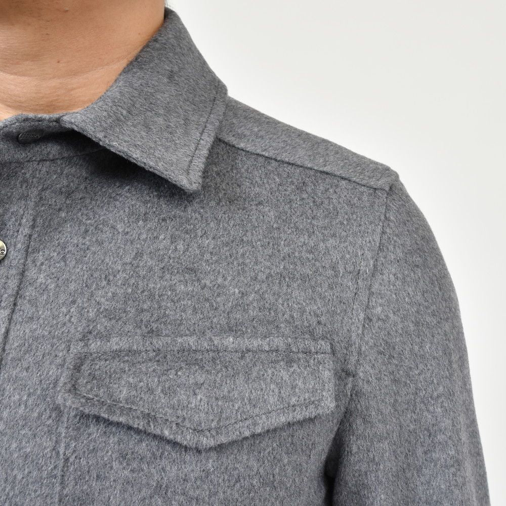 HERNO(ヘルノ) ウールカシミアフランネルシャツブルゾン GI000312U-33318