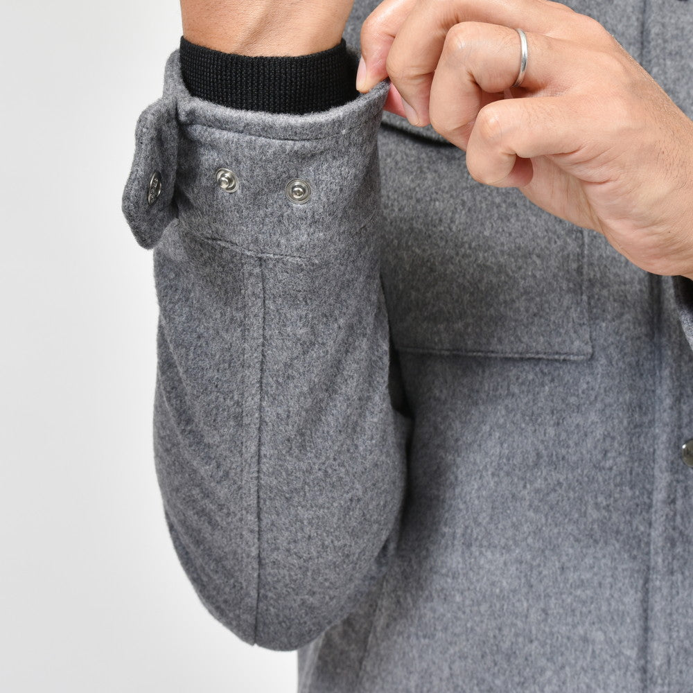 HERNO(ヘルノ) ウールカシミアフランネルシャツブルゾン GI000312U-33318