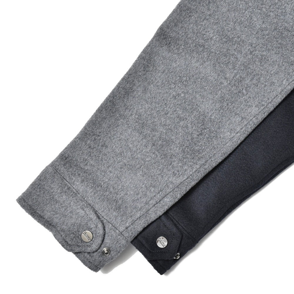 HERNO(ヘルノ) ウールカシミアフランネルシャツブルゾン GI000312U-33318
