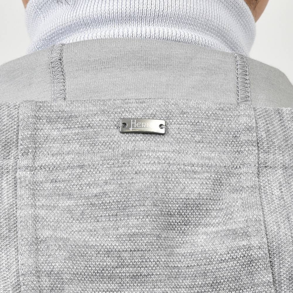 HERNO(ヘルノ) ストレッチナイロン×ウールジャージハイブリッドフーディー JP00013UR-56013