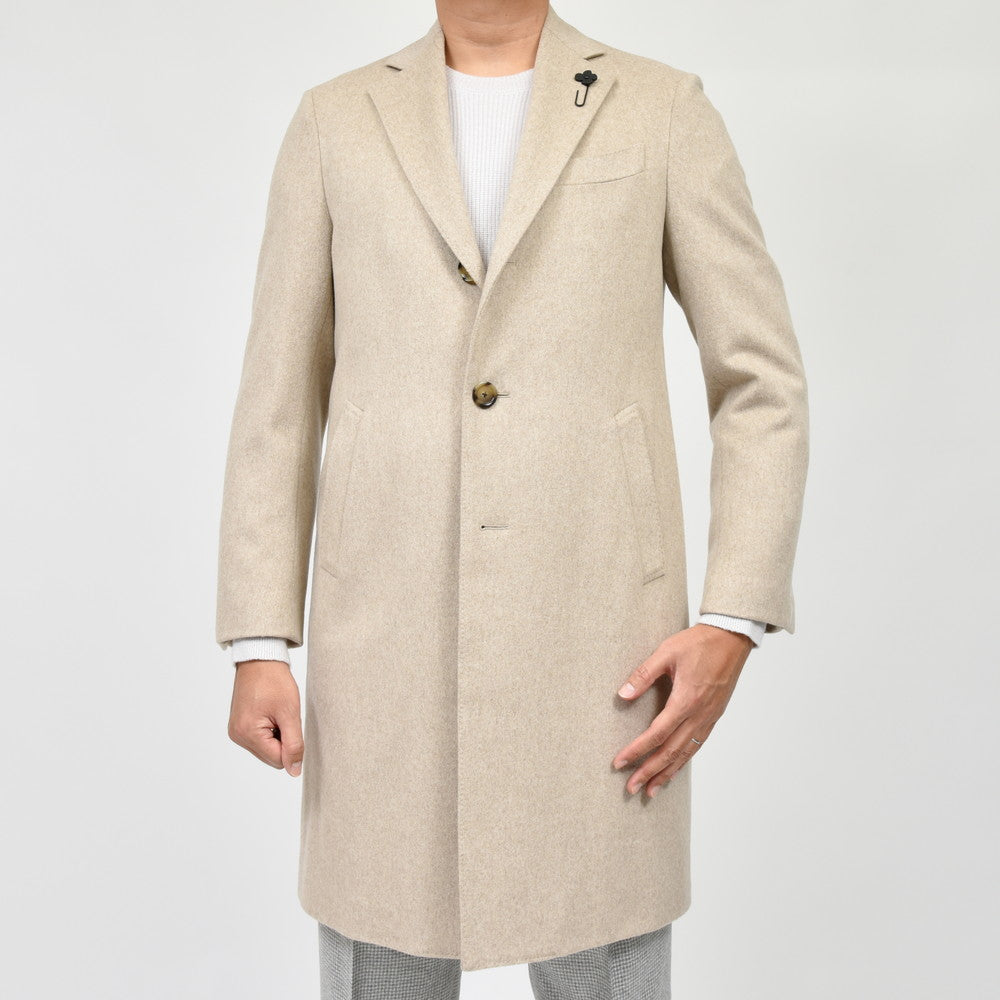 LARDINI(ラルディーニ) SPECIALスペシャル ウールフランネルチェスターフィールドコート(Loro Pianaファブリック) JA23636Q/IVC63618