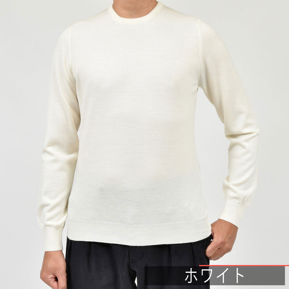 GRAN SASSO(グランサッソ) 12ゲージウールクルーネックニット 55167/14290