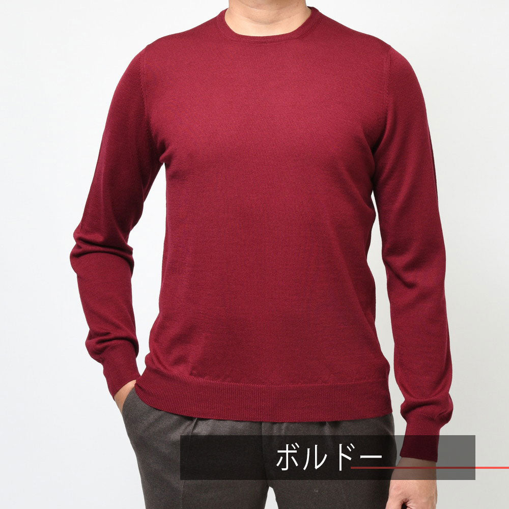 GRAN SASSO(グランサッソ) 12ゲージウールクルーネックニット 55167/14290