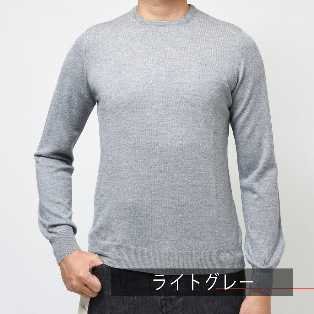 GRAN SASSO(グランサッソ) 12ゲージウールクルーネックニット 55167/14290