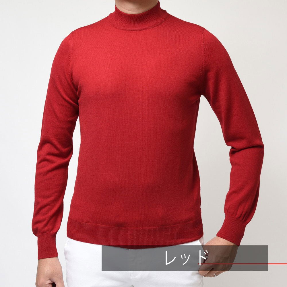 GRAN SASSO(グランサッソ) 12ゲージウールモックネックニット 55108/14290