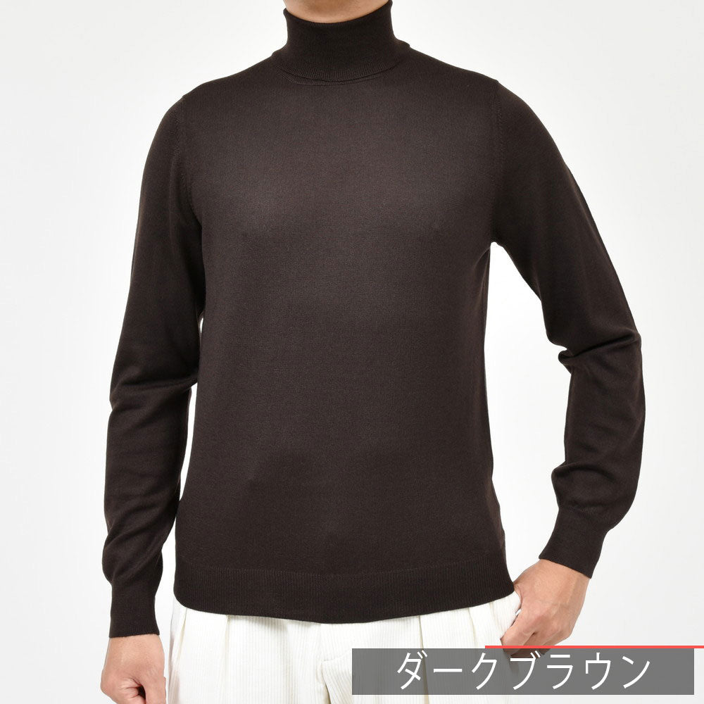 GRAN SASSO(グランサッソ) 12ゲージウールタートルネックニット 55157/14290