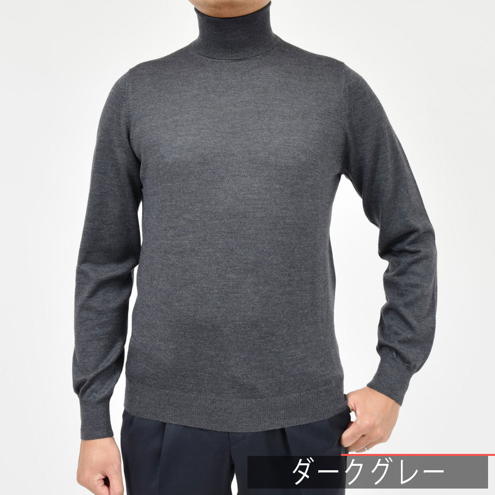 GRAN SASSO(グランサッソ) 12ゲージウールタートルネックニット 55157/14290