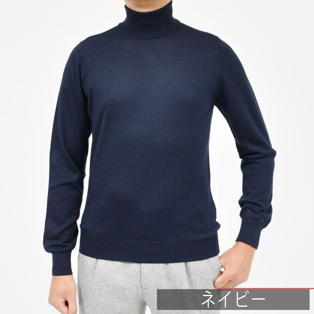 GRAN SASSO(グランサッソ) 12ゲージウールタートルネックニット 55157/14290
