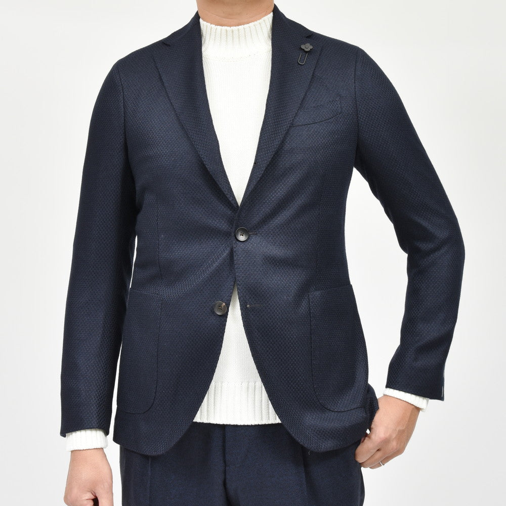 LARDINI(ラルディーニ) ADVANCEアドヴァンス カシミアシルクライトホップサック3Bジャケット JA6000AQ23/IVSF63523