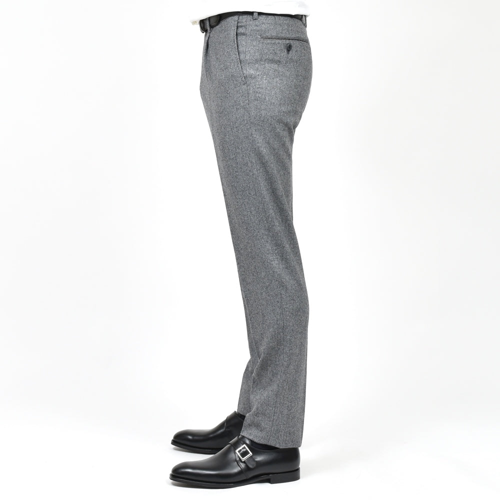 guji(グジ) SUPER100'sウールフランネル3B1プリーツスーツ (MADE BY RING JACKET / VITALE BARBERIS CANONICOファブリック使用)【秋/