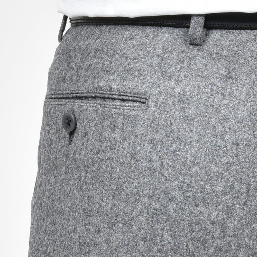 guji(グジ) SUPER100'sウールフランネル3B1プリーツスーツ (MADE BY RING JACKET / VITALE BARBERIS CANONICOファブリック使用)【秋/