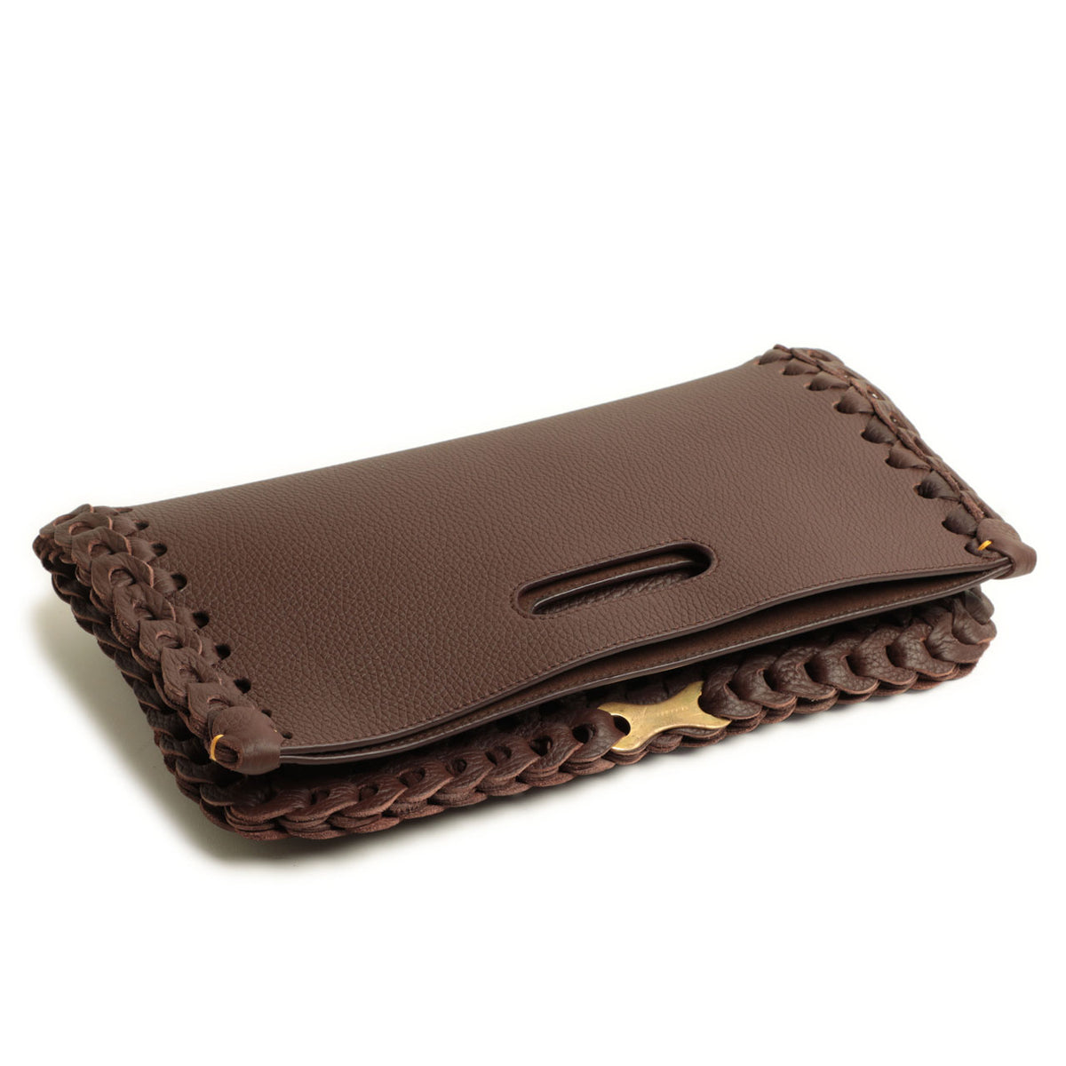 イルミーチョ / 【菅原靴店別注モデル】ブルレザー フォールディング クラッチバッグ/BOHO B-66/TECK ブラウン