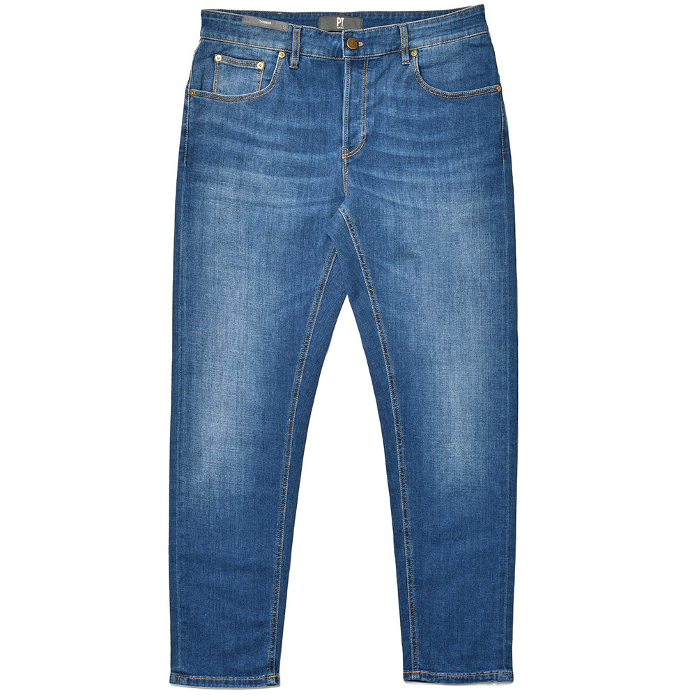 PT TORINO DENIM ピーティートリノデニム コットンポリエステル ストレッチ ウォッシュド デニムパンツ REGGAE/TAPERED FIT/CA5920