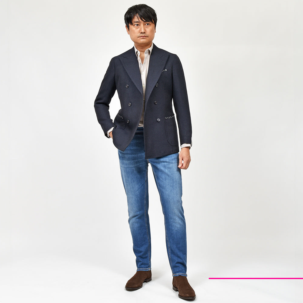 PT TORINO DENIM ピーティートリノデニム コットンポリエステル ストレッチ ウォッシュド デニムパンツ REGGAE/TAPERED FIT/CA5920