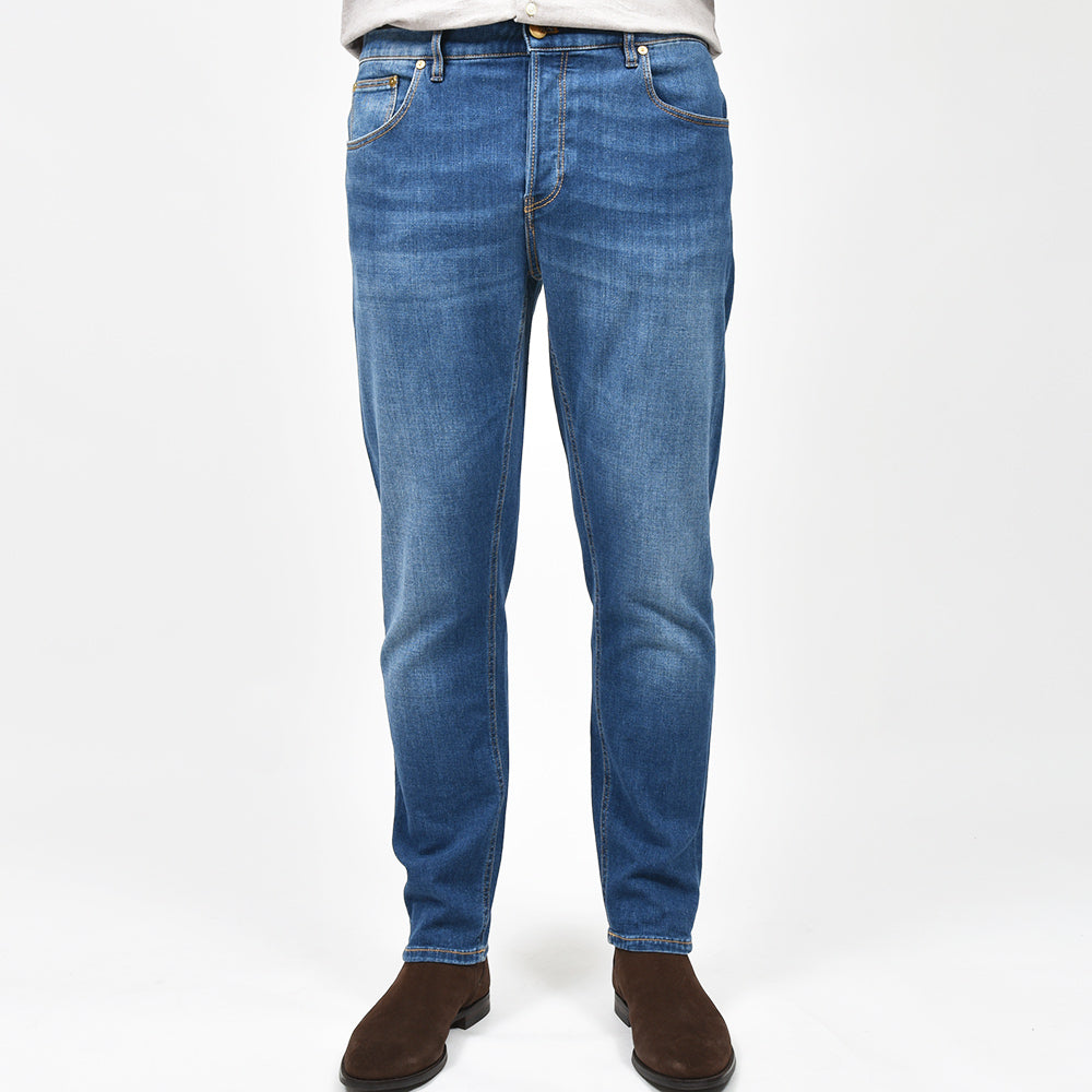 PT TORINO DENIM ピーティートリノデニム コットンポリエステル ストレッチ ウォッシュド デニムパンツ REGGAE/TAPERED FIT/CA5920