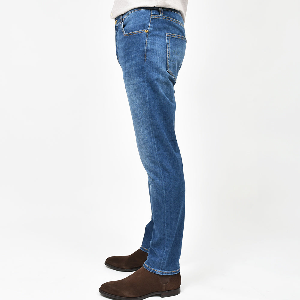 PT TORINO DENIM ピーティートリノデニム コットンポリエステル ストレッチ ウォッシュド デニムパンツ REGGAE/TAPERED FIT/CA5920