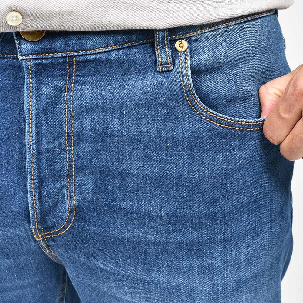 PT TORINO DENIM ピーティートリノデニム コットンポリエステル ストレッチ ウォッシュド デニムパンツ REGGAE/TAPERED FIT/CA5920