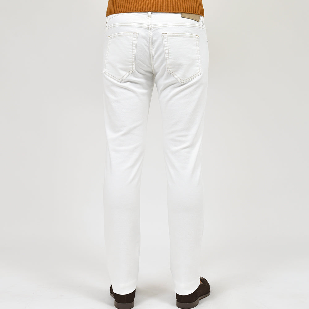 PT TORINO DENIM ピーティートリノデニム コットン ストレッチ ウォッシュド ホワイトデニムパンツ SWING/SUPERSLIM FIT/OA14L0