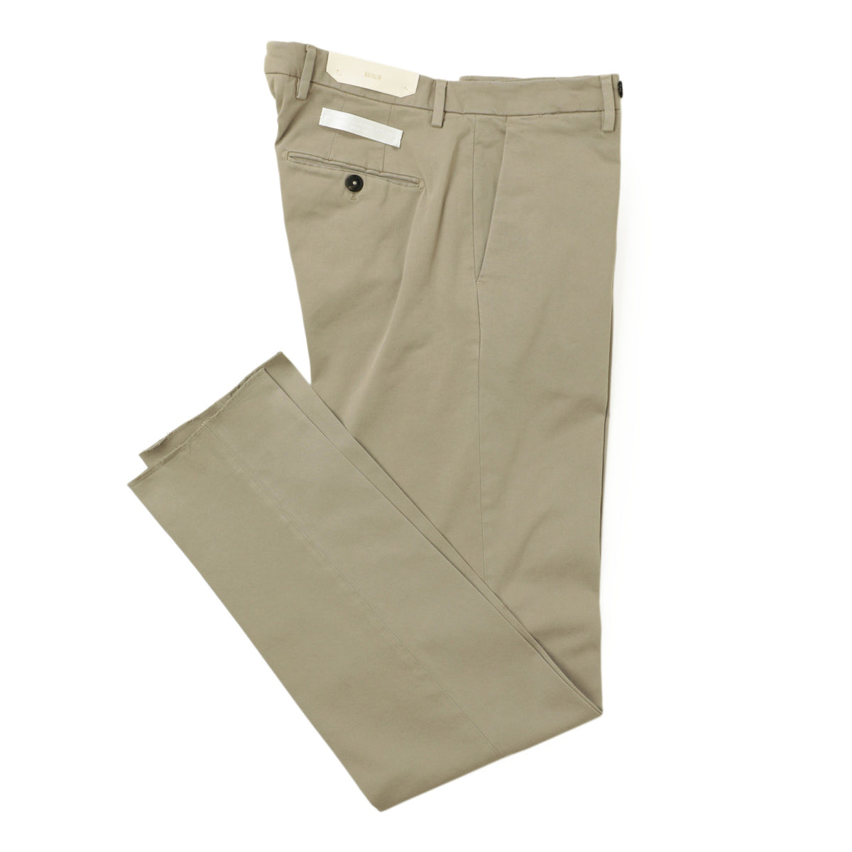 ブリリア 1949 / ノープリーツ コットン ストレッチ スラックス パンツ / SLIM FIT / ERCOLANO / 424008 / グレージュ