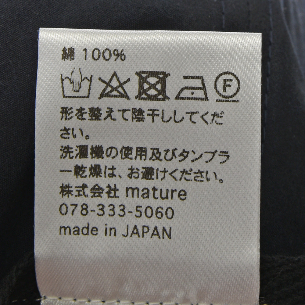 MATURE HA._MIL(マチュアーハ ミル) trainer cap water proof コットン6パネルキャップ MIL-TC1161