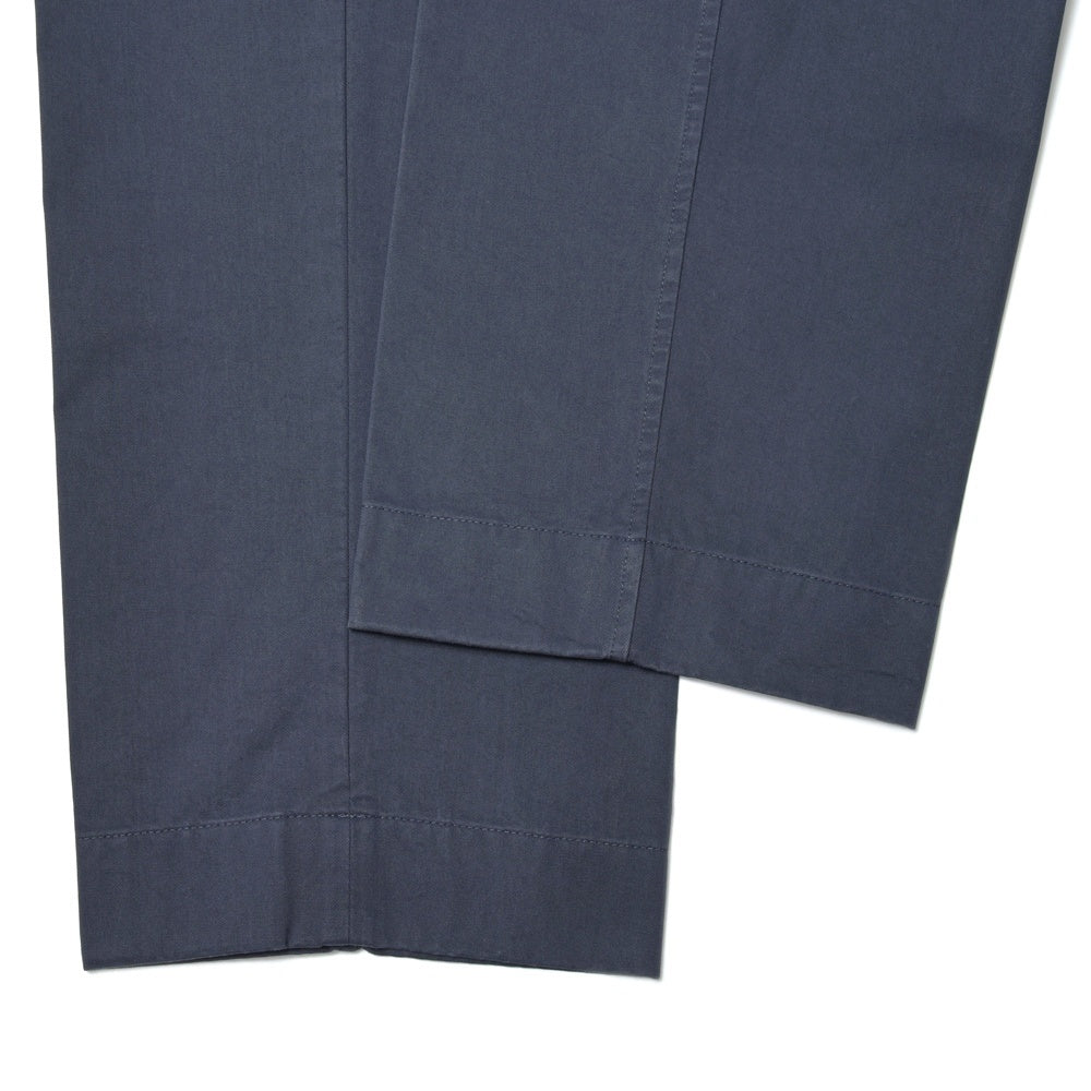 ORBIUM(オルビウム) WORKDRESS TROUSERSワークドレストラウザーズ ガーメントダイコットンギャバジン2プリーツテーパードパンツ 100