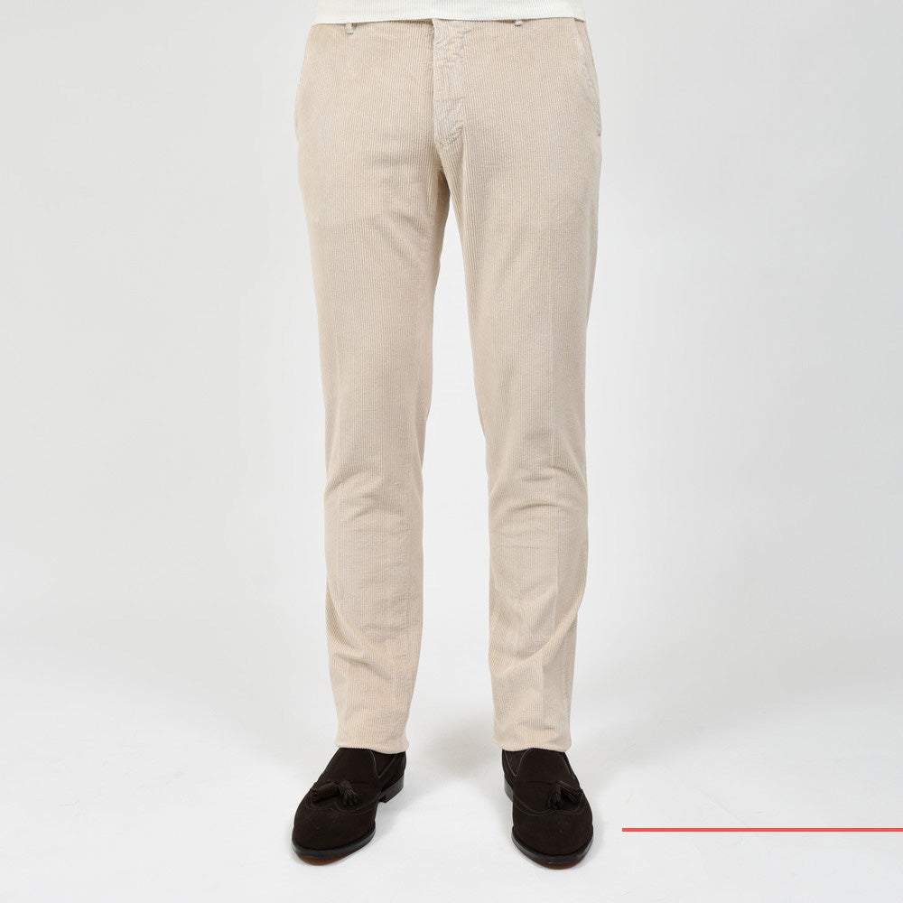INCOTEX SLACKS(インコテックス スラックス) SLIM FIT ウォッシュドストレッチコットンコーデュロイテーパードパンツ 18S100-4687A/21564