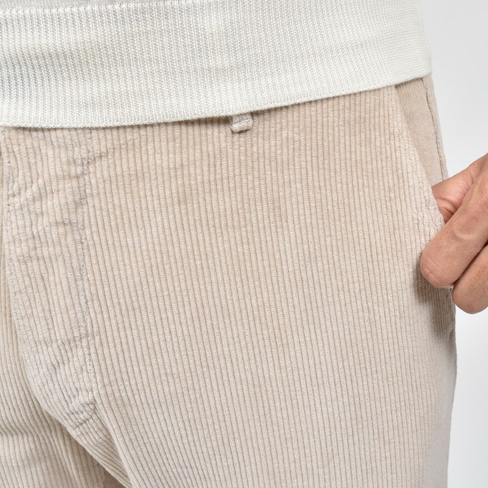 INCOTEX SLACKS(インコテックス スラックス) SLIM FIT ウォッシュドストレッチコットンコーデュロイテーパードパンツ 18S100-4687A/21564