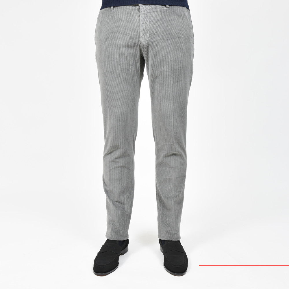 INCOTEX SLACKS(インコテックス スラックス) SLIM FIT ウォッシュドストレッチコットンコーデュロイテーパードパンツ 18S100-4687A/21564