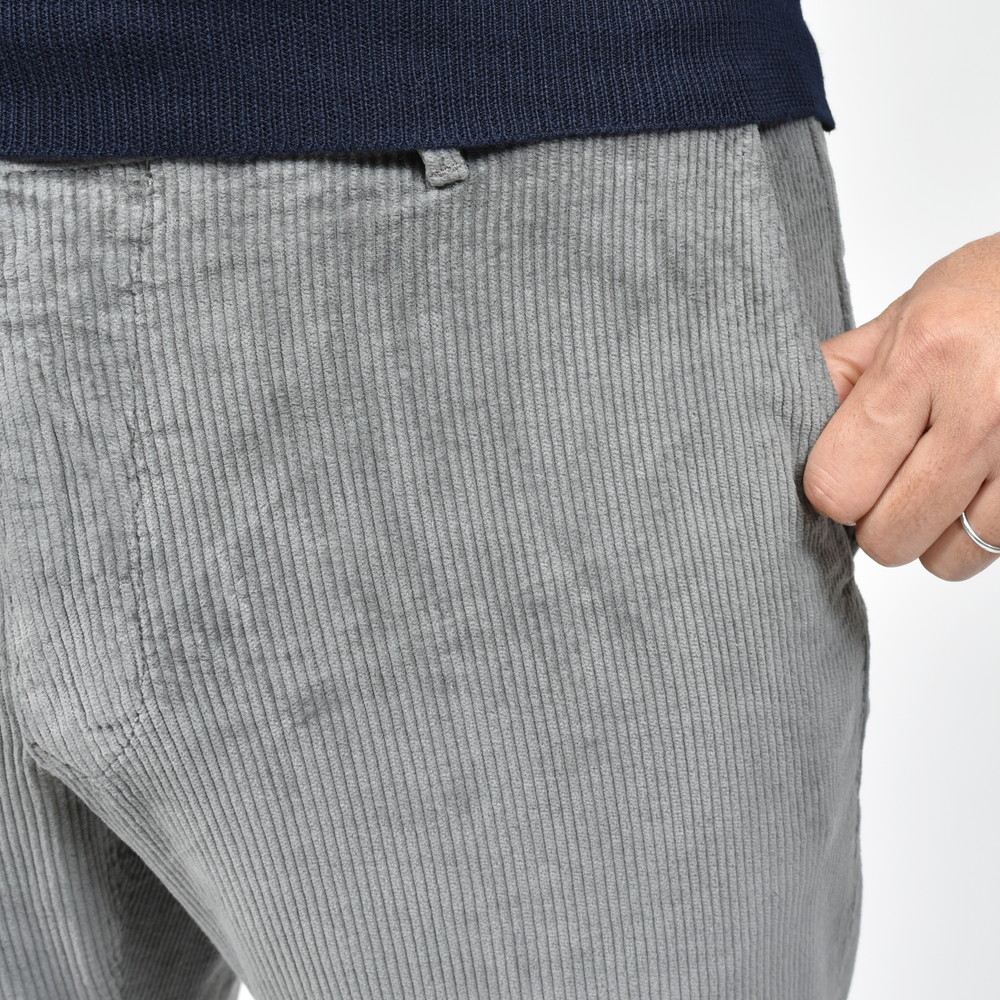 INCOTEX SLACKS(インコテックス スラックス) SLIM FIT ウォッシュドストレッチコットンコーデュロイテーパードパンツ 18S100-4687A/21564