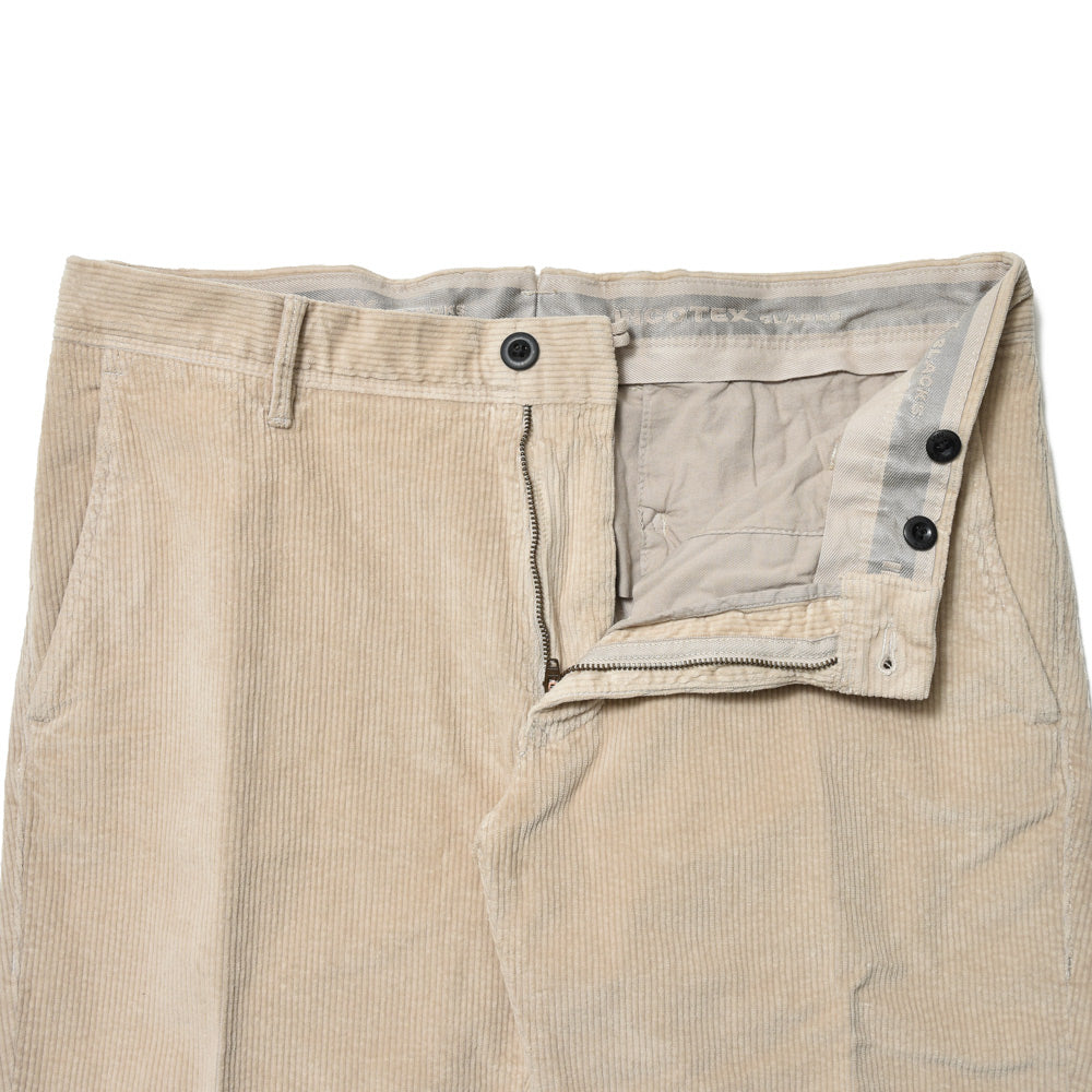 INCOTEX SLACKS(インコテックス スラックス) SLIM FIT ウォッシュドストレッチコットンコーデュロイテーパードパンツ 18S100-4687A/21564