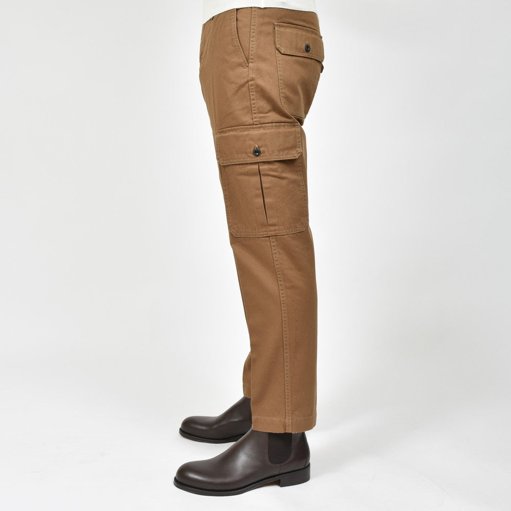 INCOTEX SLACKS(インコテックス スラックス) REGULAR FIT ウォッシュドトリコチノシャーリングクロップドカーゴパンツ 10S196-20212/21501