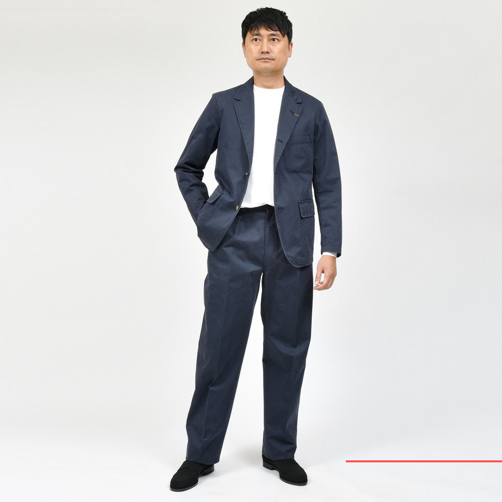 ORBIUM(オルビウム) WORKDRESS BLAZERワークドレスブレザー ガーメントダイコットンギャバジン3Bジャケット 6-B