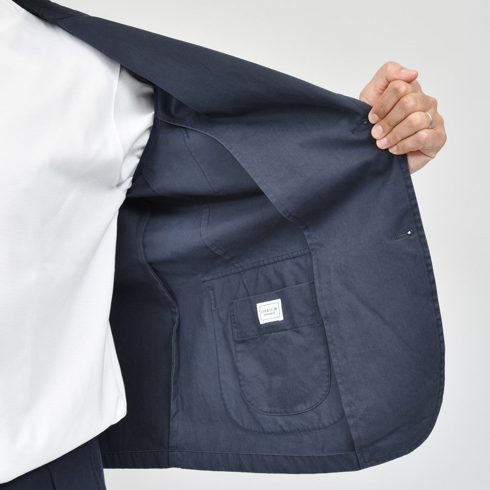 ORBIUM(オルビウム) WORKDRESS BLAZERワークドレスブレザー ガーメントダイコットンギャバジン3Bジャケット 6-B