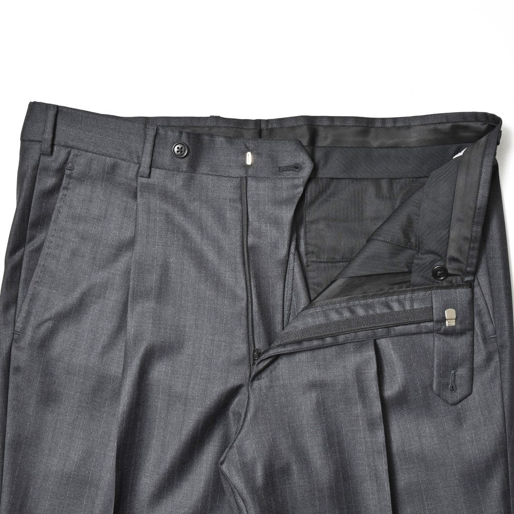 Belvest(ベルベスト) SUPER110'sウールオルタネイトストライプ3B1プリーツスーツ A305S-11931/GJ