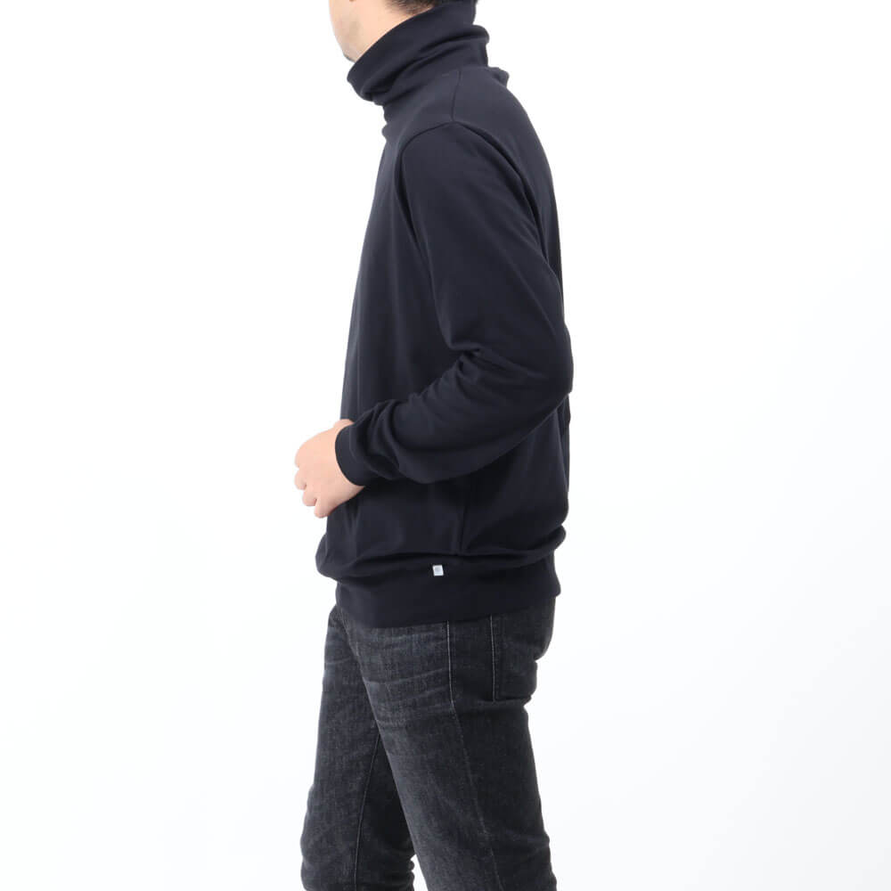 アンティーチポ / スムースコットン タートルネック ロングスリーブ Tシャツ/TRAMINER LUNGO