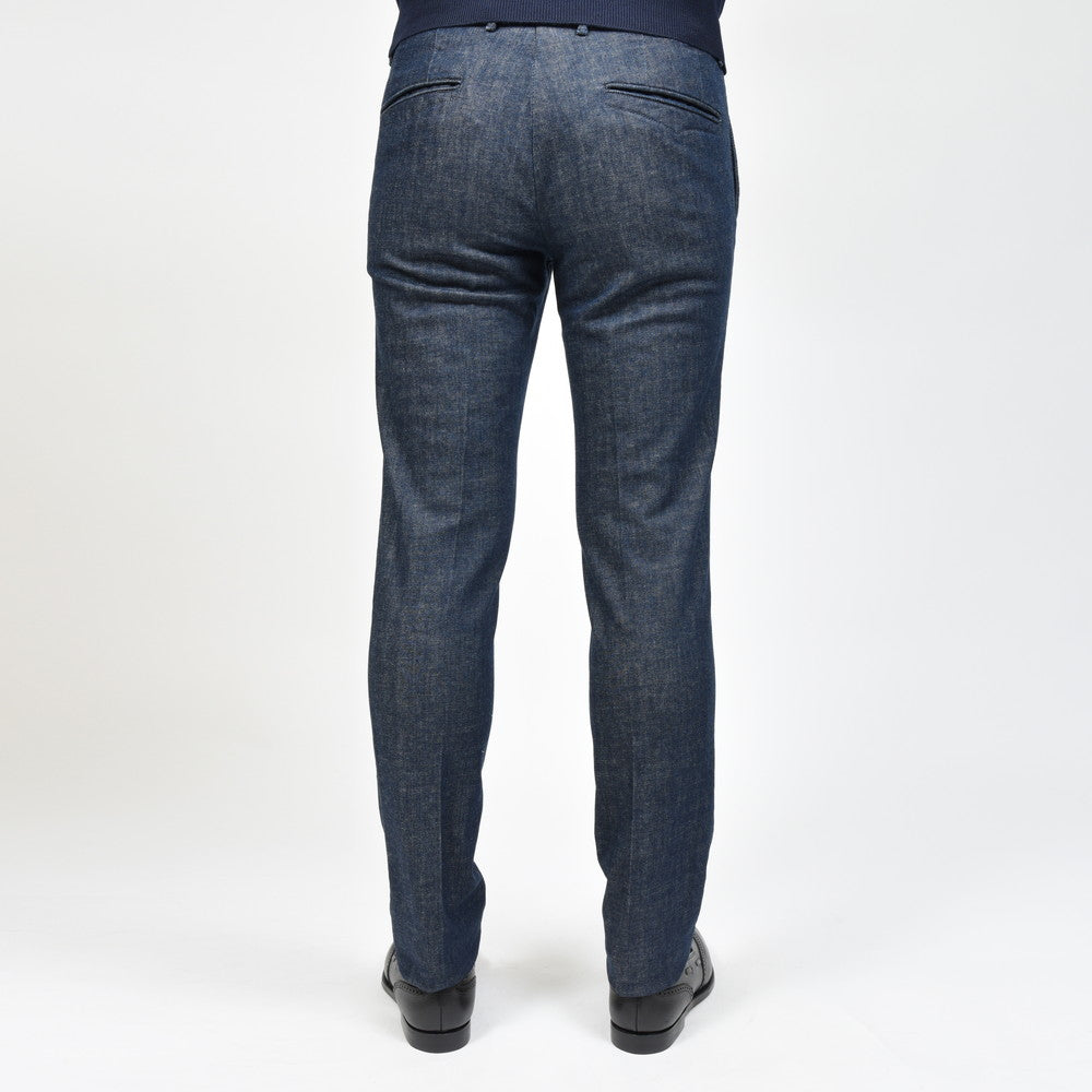 INCOTEX SLACKS(インコテックス スラックス) SLIM FIT ウォッシュドストレッチコットンデニムテーパードパンツ 18S100-40592/21560