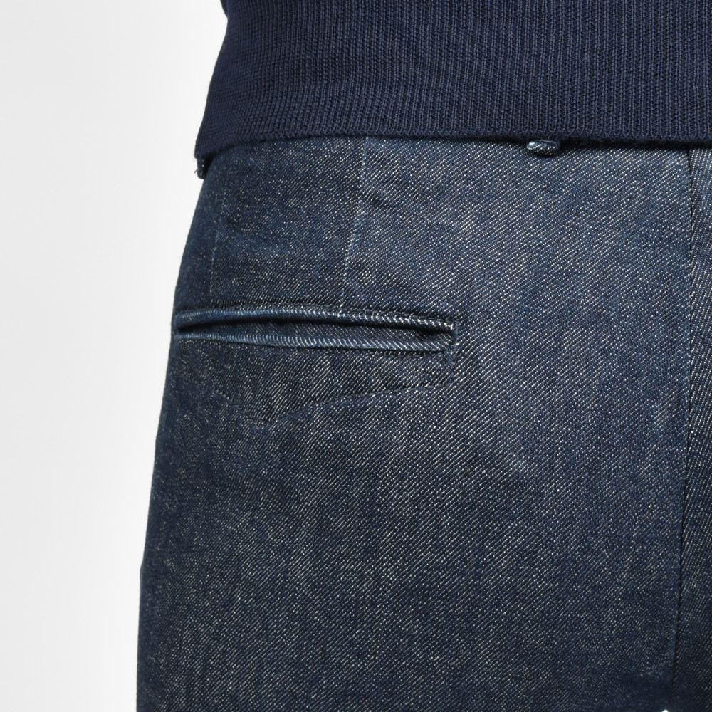 INCOTEX SLACKS(インコテックス スラックス) SLIM FIT ウォッシュドストレッチコットンデニムテーパードパンツ 18S100-40592/21560