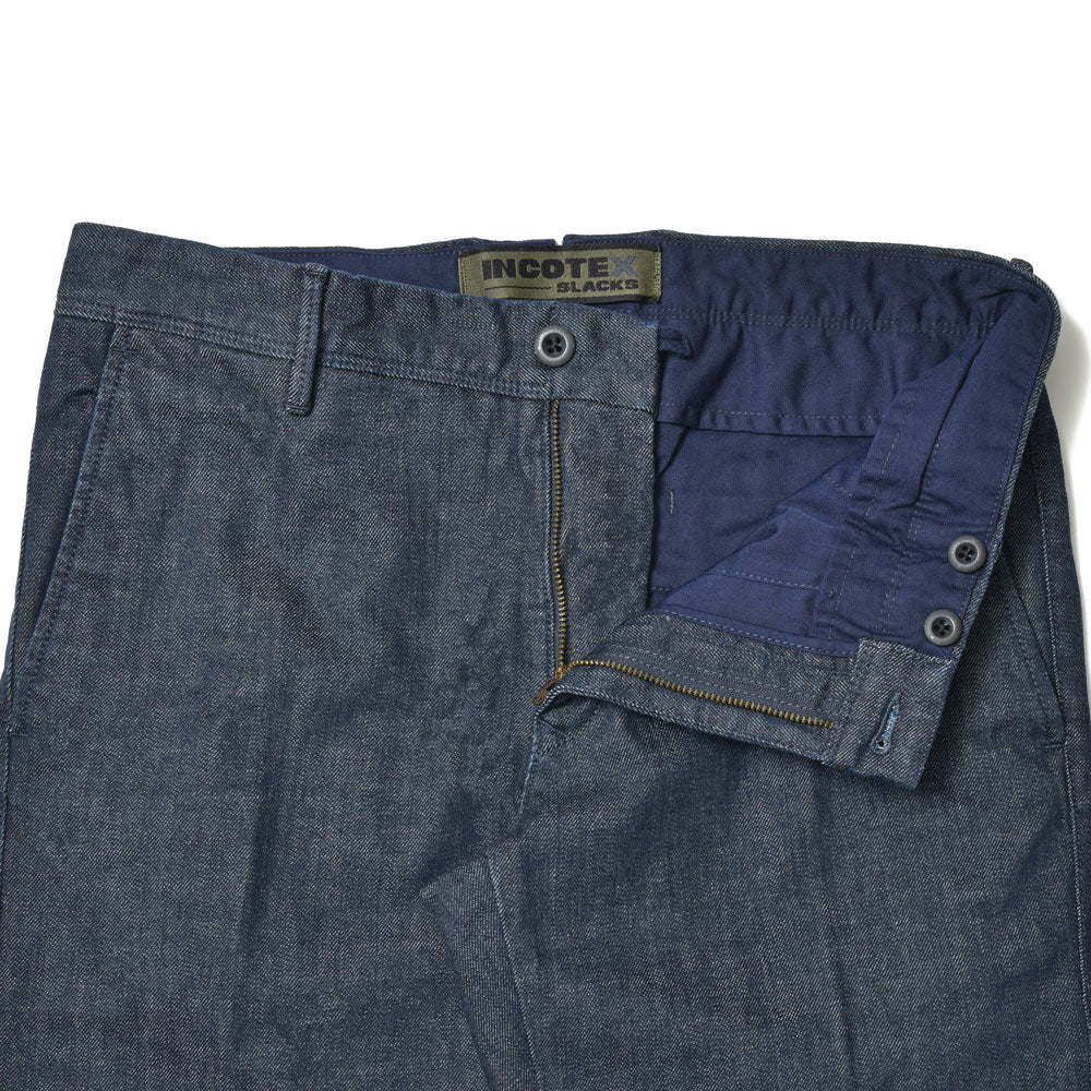 INCOTEX SLACKS(インコテックス スラックス) SLIM FIT ウォッシュドストレッチコットンデニムテーパードパンツ 18S100-40592/21560