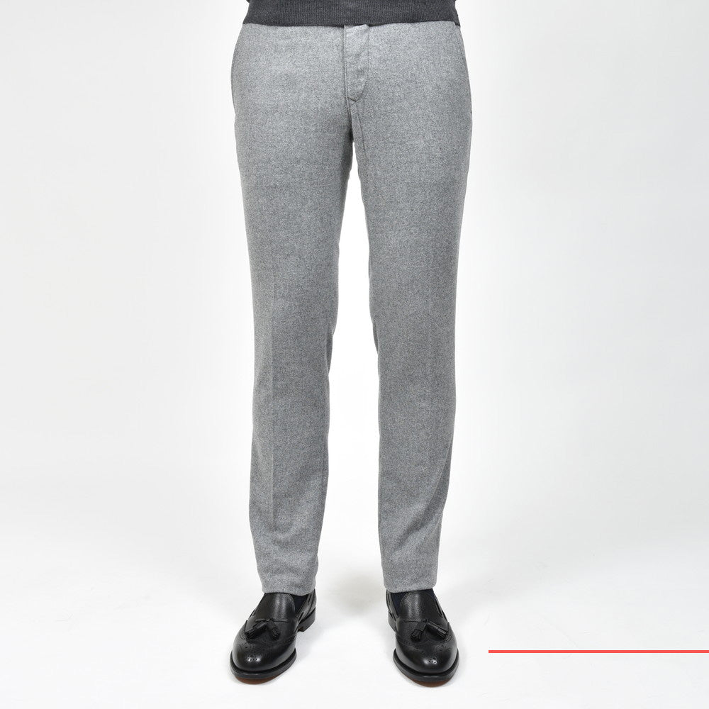 INCOTEX SLACKS(インコテックス スラックス) SLIM FIT ウォッシュドストレッチウールフランネルテーパードパンツ 18S100-4575A/21648