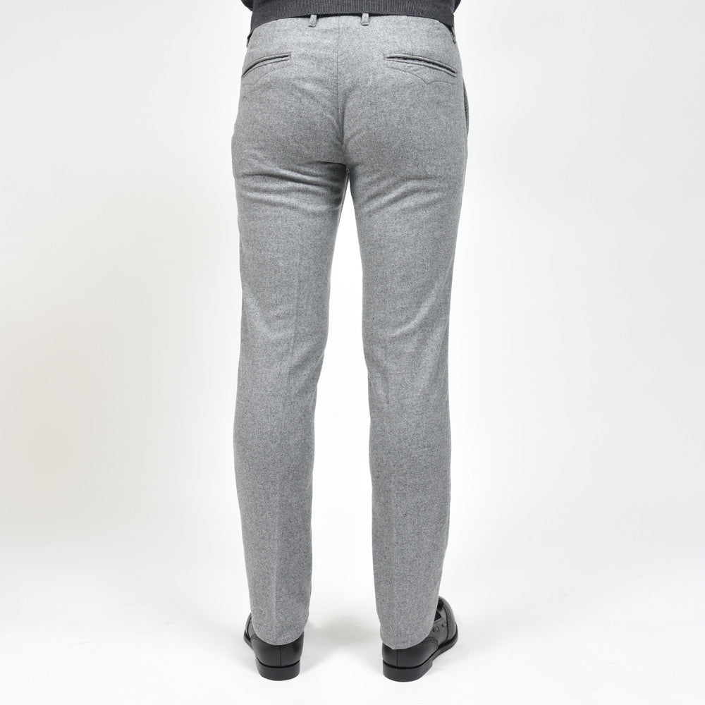INCOTEX SLACKS(インコテックス スラックス) SLIM FIT ウォッシュドストレッチウールフランネルテーパードパンツ 18S100-4575A/21648
